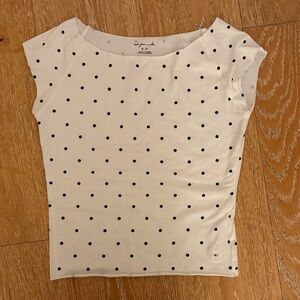 urban outfitters polka dots top